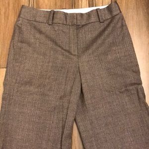 Ann Taylor wide leg herringbone trousers
